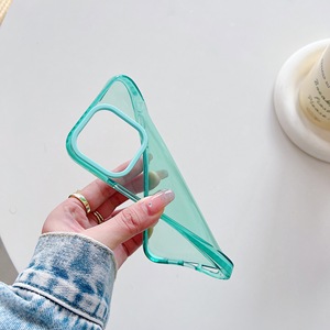 Street Fashion TPU Funda de teléfono luminosa transparente con marco de color caramelo Funda de sensación de piel para <span class=keywords><strong>iPhone</strong></span> 16 <span class=keywords><strong>Plus</strong></span> Pro Max - Product Image 6