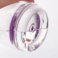 Tasse à café bouteille d'eau mignon gobelet tasse Logo personnalisé verre borosilicaté canette de bière verre avec couvercles et pailles en verre rondes 300ml