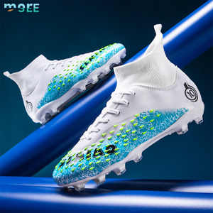 SeeMore-Zapatillas de fútbol para entrenamiento profesional, calzado deportivo personalizado, antideslizante, uñas largas, césped roto, calzado de fútbol AG - Product Image 1