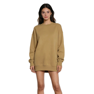 Abito Felpa Oversize Louis Luna H7022-6 M/L XL/2XL Cammello - Product Image 1