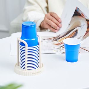 Porte-gobelets jetables, distributeur de gobelets en papier de bureau et support de rangement pour tasses à café/thé, organisateur de cuisine moderne - Product Image 2