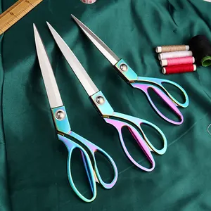 Manufacturers 8 Inch Sewing Scissors Colorful Wedding Trimming Shears Stainless Steel Tailor Scissor