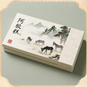 Caja de regalo para pastel Ejiao, productos de salud personalizados, caja de embalaje para alimentos, caja de regalo portátil retro, personalización de regalos - Product Image 4