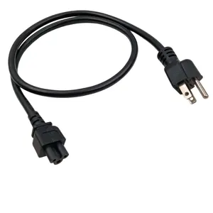 5-15P to IEC320 C5 Mickey Mouse Connector Power Cable for Laptop Notebook AC Power Supply