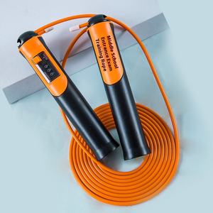 เชือกกระโดดพีวีซีปรับความยาวได้ใช้ได้ทั้งชายและหญิงลูกปัดฝึกออกกำลังกายฟิตเนสที่บ้านทนทานสมาร์ทที่กำหนดเองปรับได้ - Product Image 4