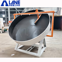 Granulateur à disques entièrement automatique haute efficacité LANE pour le traitement des déchets agricoles et de la poudre de gypse, 1-5 T/H, pour la production de granulés d'engrais
