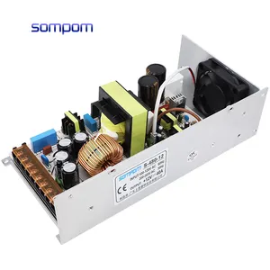 Sompom S-480-12 AC to DC SMPS 500W 12V แหล่งจ่ายไฟสลับ 12V 40A โหมดสลับแหล่งจ่ายไฟสําหรับไฟ LED Strip