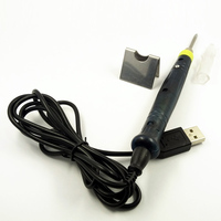 Fer à souder électrique USB DGKS BT-8U, kit d'outils 6 pièces, mini station de soudage 5-8W, élément chauffant 380-450°C, support, certifié CE, automatique