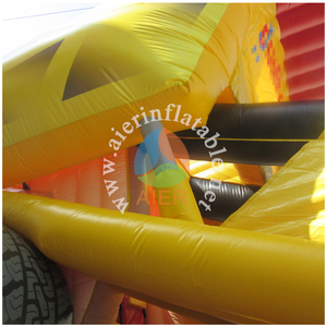 Castillo Inflable con Tobogán para Niños, Diseño <span class=keywords><strong>de</strong></span> Zona <span class=keywords><strong>de</strong></span> Construcción, con Montacargas y Minicargadora - Product Image 3