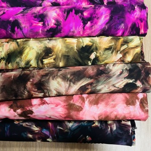 Tissu en rayonne à motifs de <span class=keywords><strong>peinture</strong></span> à l'encre vibrante, tissu challie, textile de mode pour vêtements, vente chaude - Product Image 6