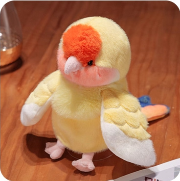 Marioneta de mano de melocotón amarillo