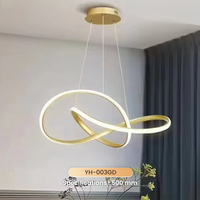 Lustre suspendu Dingdian Led Nordic moderne, alimenté par courant alternatif 220V, en fer, avec indice de protection IP44, grande taille pour restaurant, salon