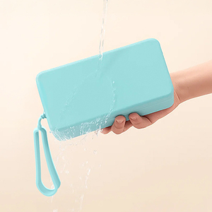 Pochette de rangement pour cosmétiques légère, sans BPA, écologique, grande capacité, imperméable, avec fermeture éclair, sacs de rangement pour maquillage, sac de rangement en silicone - Product Image 3