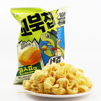 Chips de tortue coréennes Orion, saveur soupe de maïs, K-Munchies, collations croustillantes au maïs coréen, saveur exotique