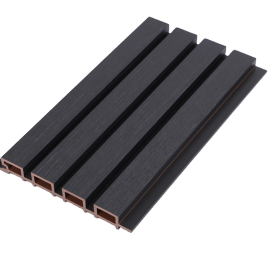 Plastic Composite Garden Exterior WPC Wall Panel Waterproof WPC Fluted Wall Panel
