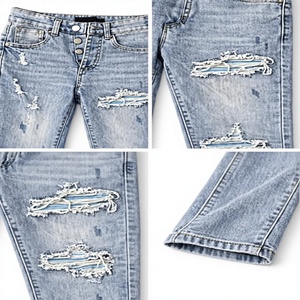 Wholesale Men's Denim Jeans Cotton Stonewashed Solid Eco-Friendly Casual Premium Quality Custom Design <b>Cheap</b> Price - Product Image 6