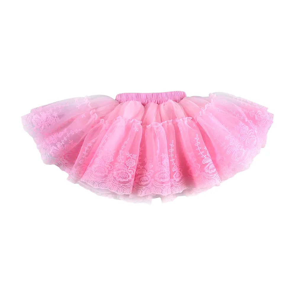 Stylish pettiskirts skirt Pink Ballet Tulle Cheap Short Adult Girls Dance Pink Color Layered Tulle petitcoat retro