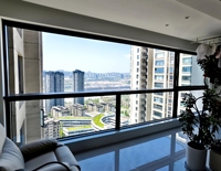 Ventanas Modernas Personalizadas, Económicas, Impermeables, Insonorizadas, Adiabáticas, de Aluminio y Vidrio Plegables para Exteriores de Hotel