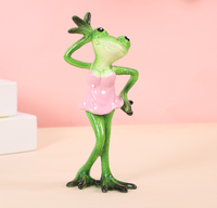 Figurine en résine de grenouille originale pour demande en mariage - Décoration artistique pour la Saint-Valentin et déclaration de mariage - Décoration tendance