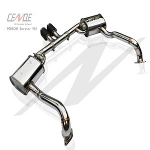 ท่อไอเสียสแตนเลสแบบ Catback Axleback สำหรับรถ Porsche Boxster และ Cayman 981 2.7 <span class=keywords><strong>3.4</strong></span> ผลิตโดย CENDE - Product Image 2