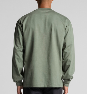 Camiseta deportiva de manga larga con ajuste holgado verde oliva ropa de calle <span class=keywords><strong>L</strong></span>/S de alta calidad para hombre - Product Image 2