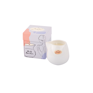 <b>Bath</b> 40g Organic Modern 'Hot Berry' Massage <b>Candle</b> in White Berry Scent Presented in Gift Box - Product Image 1