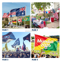 Drapeau personnalisé en promotion avec logo imprimé, drapeau national rouge, blanc, bleu, drapeau d'Haïti, d'Afghanistan, d'Irak, du Canada, bannière en polyester