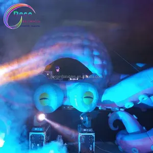 Giant Ocean Event 16m Riesiger aufblasbarer DJ-Stand Aufblasbares DJ Octopus-Stand zelt