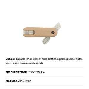 Wholesale PP Nylon Multi-Function Brush Bottle <b>Gap</b> Cleaner Brush for all kinds of cups bottles nipples glasses plates cup lids - Product Image 5