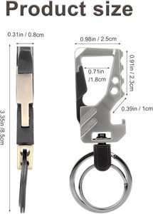 Zinc Alloy Cool Personalized Beer Bottle Top Carabiner Durable Heavy Duty <b>Chain</b> <b>Key</b> Ring Bottle Opener Carabiner Car <b>Key</b> <b>Chains</b> - Product Image 2