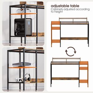 Home laptop desktop computer desk, cross-border foreign trade writing desk, small apartment simple office desk customization - Product Image 3