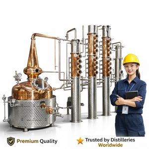 Columnas de reflujo de alambique de cobre multifuncionales, equipos de destilación híbridos, equipos para destilerías de ginebra - Product Image 6
