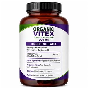 สารสกัดจากเมล็ดเชสต์ทรีเบอร์รี่ออร์แกนิกแบบฉลากส่วนตัว (Agnus Castus Vitex) ชนิดแคปซูล เสริมสร้างภูมิคุ้มกัน ปราศจากนม บรรจุภัณฑ์ปรับแต่งได้ - Product Image 2