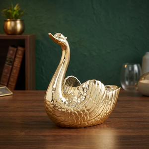 Bols de service Swan Ajoutez une touche de nature à votre salle à manger Bols de service floraux Vaisselle élégante pour chaque repas - Product Image 6