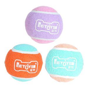 EETOYS Pet Bouncy Tennis <b>Balls</b> 3Pcs Sound-Making Interactive <b>Dog</b> Toys - Product Image 2