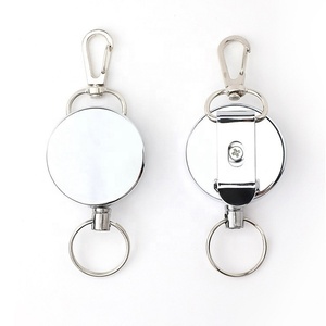 Porte-clés rétractable sportif en câble d'acier élastique, anti-perte, avec alarme photo numérique, pour carte de <span class=keywords><strong>ski</strong></span> et carte d'identité - Product Image 1