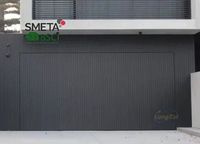 Porte de garage moderne en aluminium imitation bois LongTai, nouvelle conception de haute qualité, prix d'usine pour maison - Vente chaude