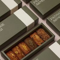 Nouveauté Boîte de papier d'emballage écologique de qualité alimentaire avec fenêtre transparente, cuisson, dessert, pâtisserie, conception personnalisée imprimée