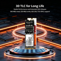 SSD industriel SATA III M.2 2280 personnalisé, haute durabilité TBW pour solution personnalisée d'instrument de test sur site robuste monté en armoire