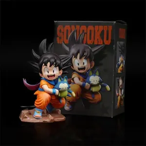 Figura di Son <span class=keywords><strong>Goku</strong></span> con Puar da DBZ, 10cm, in PVC, Action Figure Anime da Collezione, Modellino Regalo per Fan - Product Image 2