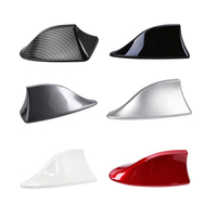 Couvre-antenne de voiture en fibre de carbone universel T-1089, motif aileron de requin, accessoires de voiture, compatible avec la plupart des berlines, SUV et fourgonnettes