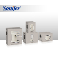 Ensemble d'appareils de cuisine Sonifer SF-TS-BL-CO-KT01 blanc avec grille-pain, machine à expresso et bouilloire électrique pour la maison, le café, l'hôtel