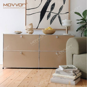 Moderne 4 Türen Design kombinieren Metall Edelstahl Lagerung modularen Weins chrank für Wohnzimmer Schlafzimmer - Product Image 4