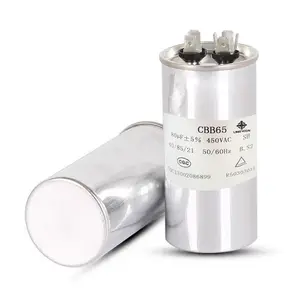 Película de óleo de polipropileno tom prateado ac dual start capacitor filme cbb65 com preço de fábrica