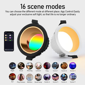 <span class=keywords><strong>Spot</strong></span> lumineux encastré intelligent AC85-265V rvb + CW tuya avec télécommande - Product Image 6