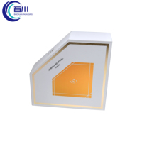 Caja de Regalo Personalizada Premium en Forma de Diamante con Impresión de Logotipo, Caja de Embalaje Rígida para Frascos de Perfume, Aceite, Cosméticos, Maquillaje y Productos para el Cuidado de la Piel