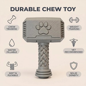 Jouets pour chiens en caoutchouc naturel sur mesure pour les chiens qui mâchent agressivement, jouet à mâcher durable pour chiens super mâcheurs - Product Image 4