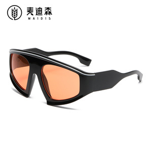 Maidis Large Frame Sports Sunglasses Black Polarized UV400 Outdoor Cycling Fashion Men - Product Image 1