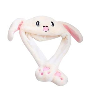 Festival Party Dress LED <b>Plush</b> Rabbit Hats Glowing Pikachu Ears Adult Children Funny Cute Stitch Moving Ears Cap Polyester - Product Image 1