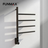 Vente du fabricant Chauffe-serviettes en acier de luxe Chauffage électrique moderne Radiateur mural pour serviettes Rail chauffant Support de salle de bain pour hôtel